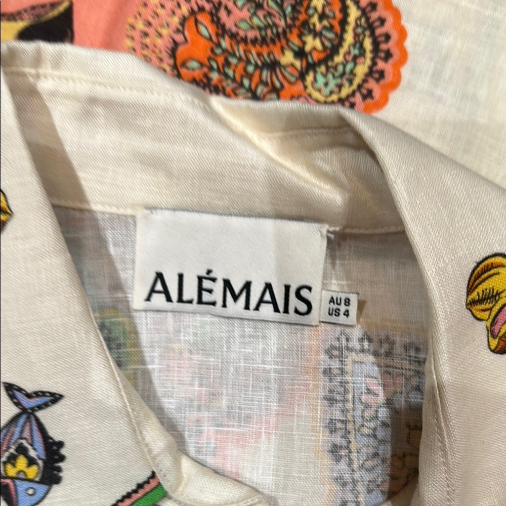 Alemais Multicolor Paisley Resort Wear Dress - Picture 4 of 5